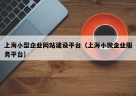 上海小型企业网站建设平台（上海小微企业服务平台）