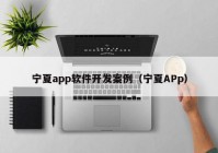 宁夏app软件开发案例（宁夏APp）